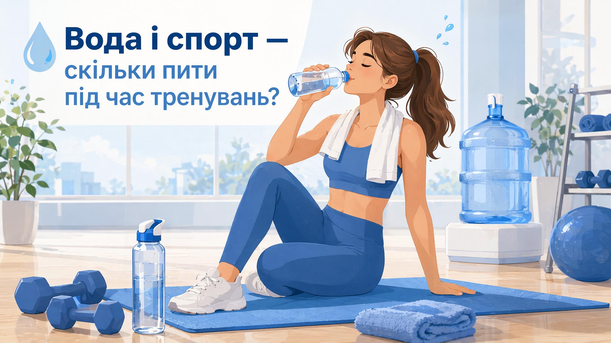 Вода і спорт: скільки пити під час тренувань