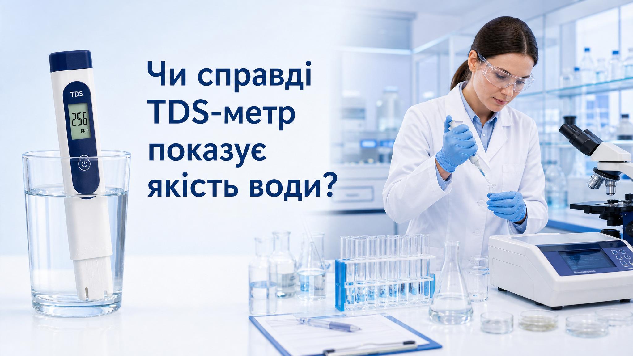 Чи справді TDS-метр показує якість води? Пояснюємо чесно