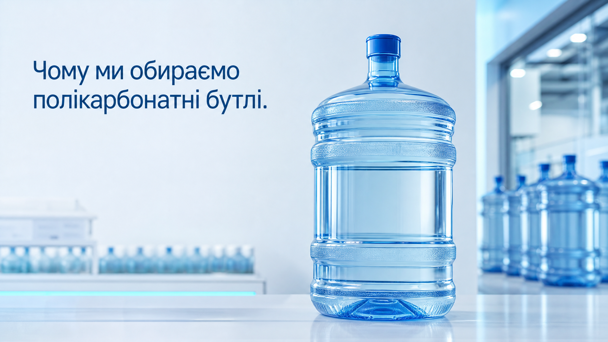 Чому ми обираємо полікарбонатні бутлі: що це означає для якості води